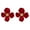 Red, variant on Grandest Birch 1 Pair Women Sweet Red Flower Shape Four Petals Ear Stud Earring Jewelry Accessory Alloy Red