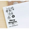 thumbnail image 3 of Printtoo Personalized Black Self Inking Custom Stamp Custom Christmas Rubber Stamper -68 x 30 mm, 3 of 6
