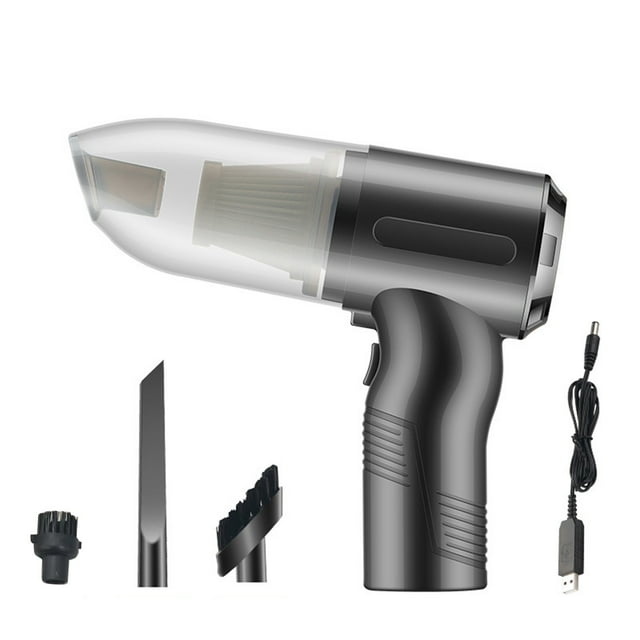 Handheld Vacuum Cleaner, 120 W Motor, 2000 mAh Rechargeable Lithium Battery, 20–30 Min Runtime, Includes Brush & Flat Nozzle, USB Charging
