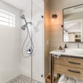 thumbnail image 4 of Wowow Single-Handle 7-Spray Shower Faucet 1.8 GPM with Dual Shower Adjustable Heads in Polished Chrome (Valve Included), 4 of 8
