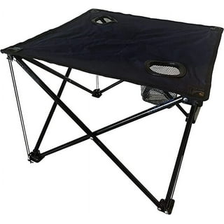 Folding camping table with drink on sale holders