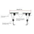 thumbnail image 4 of Bike Hoist Garage  Lift Pulley System 60kg Steel Black 2 Rack Hooks, 4 of 7