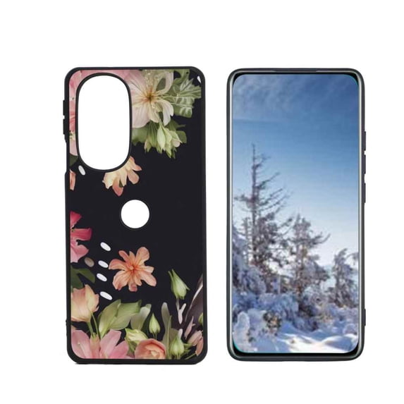 Flowers-358 Phone Case, Degined for Motorola Edge Plus 2022 Case Men Women, Flexible Silicone Shockproof Case for Motorola Edge Plus 2022