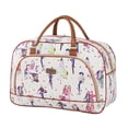 thumbnail image 4 of Bolsa grande para equipaje Salvador resistente de 20 litros para mujer plegable y ligero TOTE de viaje nocturno de PU, 4 of 9