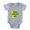 Heather Grey, variant on CafePress - Tennis Love - Cute Infant Baby Football Bodysuit