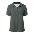 thumbnail image 4 of Casual Women's Shirts Button Down With Pocket Versatile And Stylish For Spring And Summer Perfect For Everyday Wear, 4 of 5