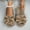 #294-Brown, variant on Taylonsss Women's Open-Toe Bow Flat Slippers with Furry Lining for Fall and Winter Comfortable Causal Casual Sandals for Home and Outdoor Wear