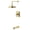 Polished Brass, variant on Kingston Brass KB6140CML Manhattan Single-Handle Pressure Balanced Tub and Shower Faucet, Matte Black