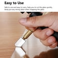 thumbnail image 5 of Glass Cutter Tool, Anti-Slip Pencil Style Handle Carbide Tip Glass Cutter Cutting Tool, Portable Glass Cutter, 4mm Cutting Range, for Mosaic, Tiles, Mirror, Stained Glass Cutting, Golden, 5 of 9