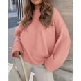 thumbnail image 3 of Suéter PRETTYGARDEN para Mujer Oversized Peludo Rosa Talla S, 3 of 8