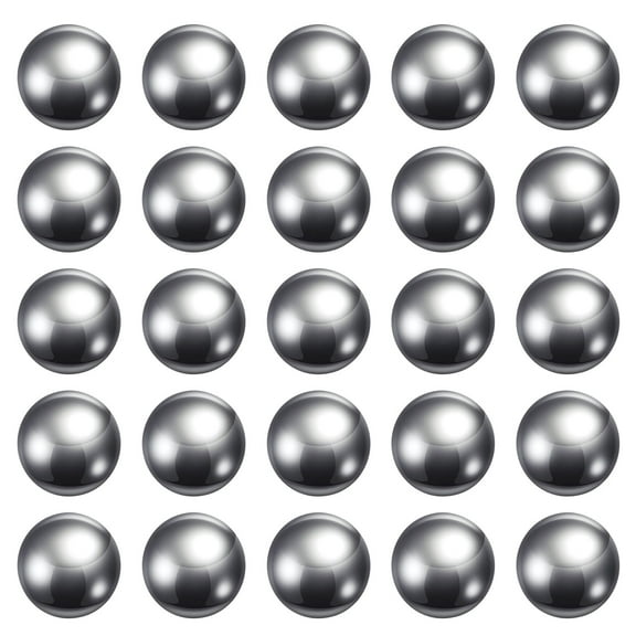 Uxcell 7/16" Diameter Precision Balls 304 Stainless Steel Ball for Bearings, Silver 25 Pack