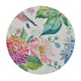 thumbnail image 2 of ARISTURING Round Tablecloth,Tropical Flowers and Hummingbirds Decorative Circular Table Cloth Cover Washable Heat Resistant for Kitchen Dinning Holiday White, 2 of 7