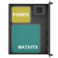 thumbnail image 2 of Chasis para montaje en rack Micro ATX de 2 U, 3 unidades de disco duro de 3,5 pulgadas, 1 unidad de estado sólido de 2,5 pulgadas, 2 of 7