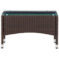 thumbnail image 2 of vidaXL 2 Piece Garden Lounge Set with Cushion Poly Rattan Brown, 2 of 5