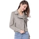 thumbnail image 1 of Chaquecorde mujer Soft Moto Zip Up Pockets Chaquetas de motociclisde gamusintétigris XS, 1 of 6