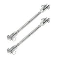 thumbnail image 3 of Jaw Turnbuckle, 2Pcs Durable Stainless Steel Jaw Rustproof  Turnbuckle Jaw Easy To Use Turnbuckle Hook With Fine Polishing For Marine And Industrial Using, 3 of 8