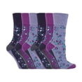 thumbnail image 1 of Gentle Grip - 6 Pairs Ladies Gentle Grip Non Elastic Crew Socks, 1 of 2