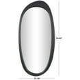 thumbnail image 3 of DecMode 24" x 51" Black Oval Abstract Wall Mirror, 3 of 14