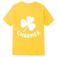 thumbnail image 4 of Bainana Children'S Dinosaur Print T Shirt Boys Girls' Festival Round Neck Short Sleeve Top Comfortable Cute Little Kids Summer Dailywear Yellow Size 6-7 Years, 4 of 4