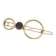 thumbnail image 2 of Pinza de pelo geométrica Baoblaze de metal tono dorado negro, 2 of 8