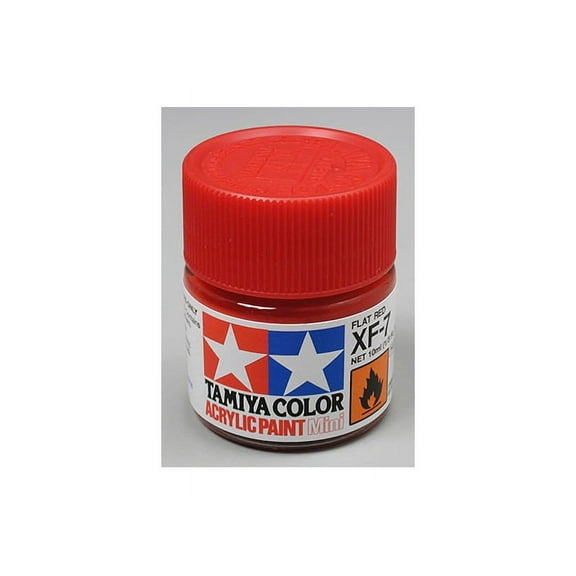 Tamiya 81707 Acrylic Mini XF7 Flat Red 1/3 oz TAM81707