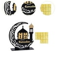 thumbnail image 6 of balikha Ramadan Advent Calendar, Islamic Mosque Party Holiday Acrylic Eid Mubarak Gift Ramadan Decoration for Farmhouse,School Moon Shaped, 6 of 9