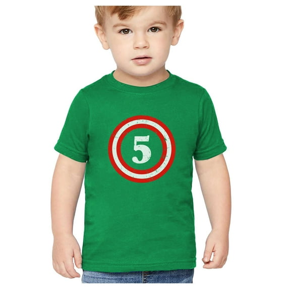 Tstars Boys Unisex Birthday Gift for 5 Year Old Graphic Tee 5th Birthday Gift for Five Years Old Captain Birthday Shirts for Boy B Day Birthday Party Toddler Infant Kids T Shirt