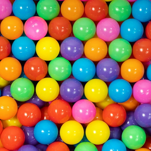 MoonxHome Ball Pit Balls Crush Proof Plastic Children's Toy Balls Macaron Ocean Balls 2.15 Inch.White&Green