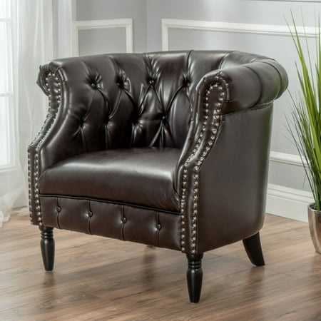 Alanah Leather Club Chair