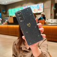 thumbnail image 4 of Compatible with Samsung Galaxy S20 FE 5G Case,Love Heart Pattern Design Soft TPU Shockproof Protective Case Bling Sparkly Glitter Cover for Samsung Galaxy S20 FE-Black, 4 of 9