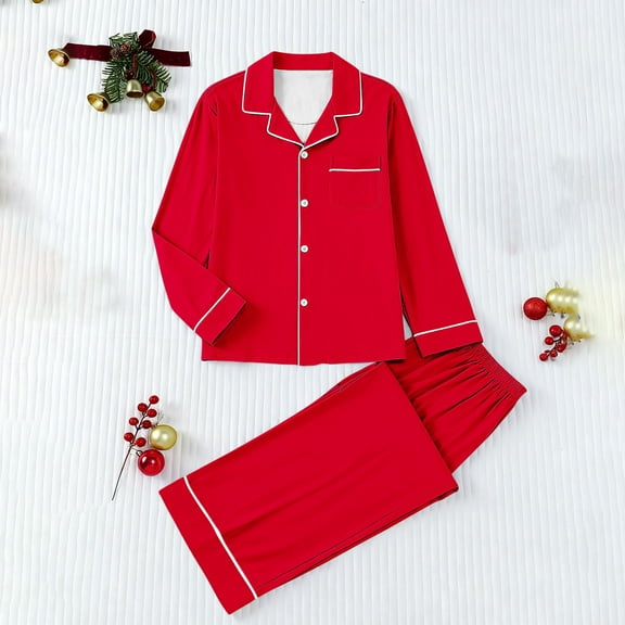 Censtreet Women's Pajama Sets Long Sleeve Button Down Sleepwear Nightwear Soft Pjs Lounge Sets