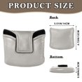 thumbnail image 2 of Haosy Grey Golf Mallet Putter Cover Strong Magnetic Leather Golf Club Headcover Closure, 2 of 7