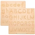 thumbnail image 1 of Tablero de madera para trazar números y letras, tablero de aprendizaje para practicar la escritura, tableros de dibujo educativos para niños, 1 of 7