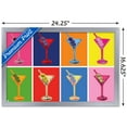 thumbnail image 3 of Martini Cocktails Wall Poster, 14.725" x 22.375", Framed, 3 of 3
