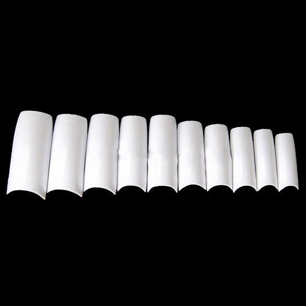500 Pcs French Acrylic False Nail Tips – Stiletto, Almond, Oval, Ballerina Shapes, Clear
