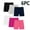 Pink, variant on 6 Pack Girls' Bike Shorts for Toddlers, Solid Color Sports Pants for Casual Wear, Home, and Dance