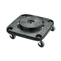 Rubbermaid Commercial Products RCP 3530 Brute Square Dolly For 28- 40- 50 Gallon containers- Black