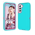 thumbnail image 1 of 6.1" Galaxy S22 5G Cases, Heavy Duty Shockproof Protective Case for Galaxy S22 (6.1 Inch) with Tempered Glass Screen Protector - Purple, 1 of 7