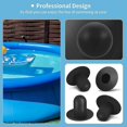 thumbnail image 5 of Juego de 4 clavijas de repuesto para piscina (negras) - Tapones para orificios de filtro de bomba de filtro para piscina enterrada, 5 of 5