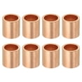 thumbnail image 1 of Uxcell Wire Rope Stop Sleeve, Copper Crimping Loops Sleeve Round Crimp Ferrules for Wire Rope and Cable 3/8"(10mm), 1 of 7