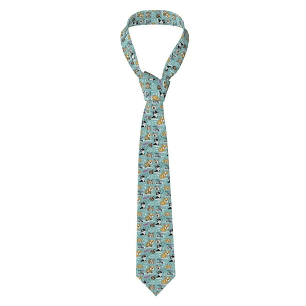 Balery Dogs Corbata Clásica de Seda para Hombre, Corbata Tejida Jacquard, Corbatas Formales para Negocios y Bodas