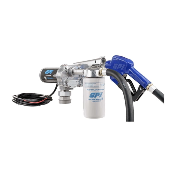 Bomba de transferencia de combustible GPI M-150 15 GPM 12 V con boquilla automática