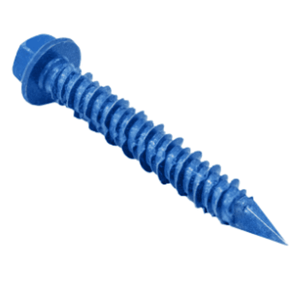 100 PZ PIJA CONCRETO AZUL HEX. 1/4" X 2 1/4"  DOGOTULS  AF4052