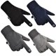 thumbnail image 1 of Men Winter Waterproof Cycling Gloves Outdoor Sports Running Motorcycle Ski Touch Screen Fleece Gloves Non-slip Warm Full Fingers He Qiyong unisex, 1 of 2