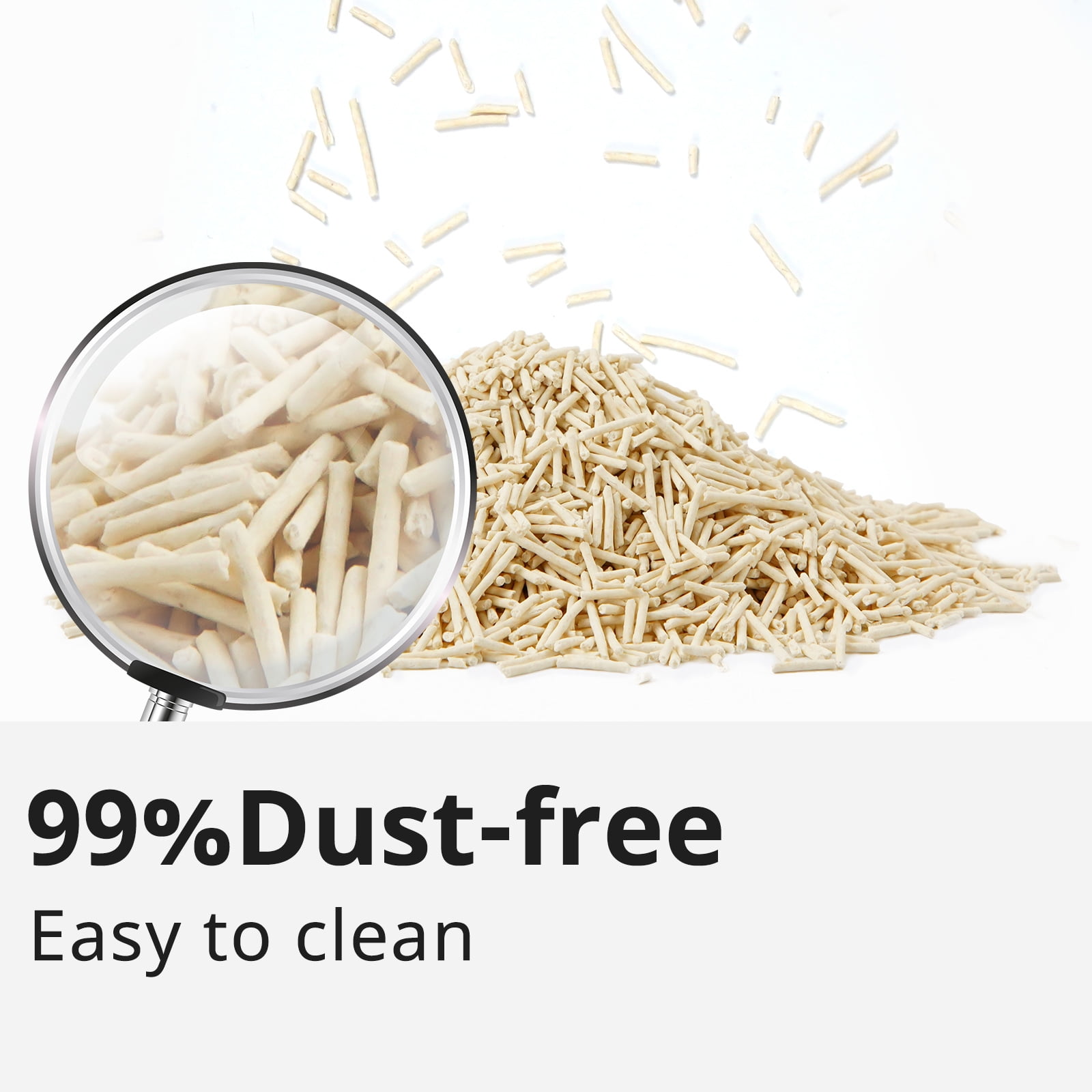 Tofu Cat Litter 11.2 LB  GR (5.6 lb×2bag) Clumping, 100% Natural Raw Materials, Clumping,Flush able,Ultra Absorbent and Fast Drying,Solubility in Water,Really Dust-Free,Less Scattering