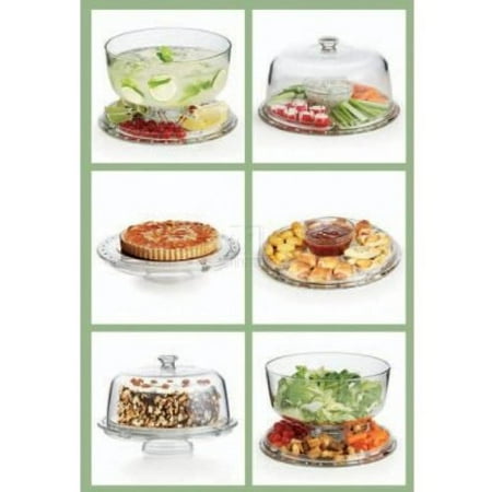 Home Essentials 1946 6 In 1 Cake Plate - Walmart.com Home Essentials 1946 6 In 1 Cake Plate - Walmart.com