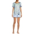 thumbnail image 2 of Secret Treasures Women's and Women's Plus Size Knit Sleep Shirt with Short Sleeves, 2 of 5