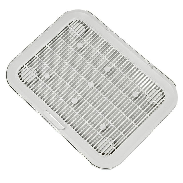 Bandeja de arena para gatos, tapete para atrapar arena, alfombra de piso, malla ligera desmontable Gris