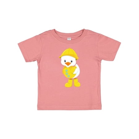 

Inktastic Cute Duck Baby Duck Duck in Raincoat Rain Gift Baby Boy or Baby Girl T-Shirt