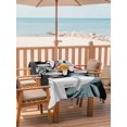 thumbnail image 2 of Outdoor Table Cloth with Umbrella Hole and Zipper, Puerto Rico Flag Waterproof Rectangle Tablecloth 54"x80", Modern Art Palm Tree American Flags Washable Table Cover for Outside Party Patio Picnic, 2 of 8